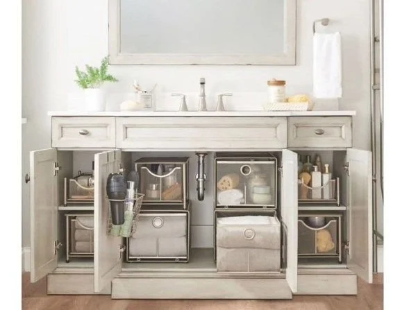 bathroom cabinet storage