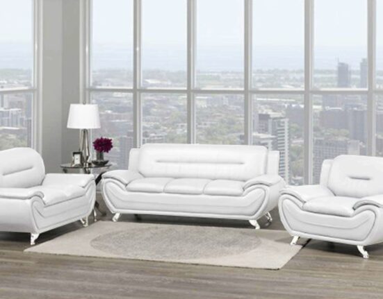 White Leather Sofa