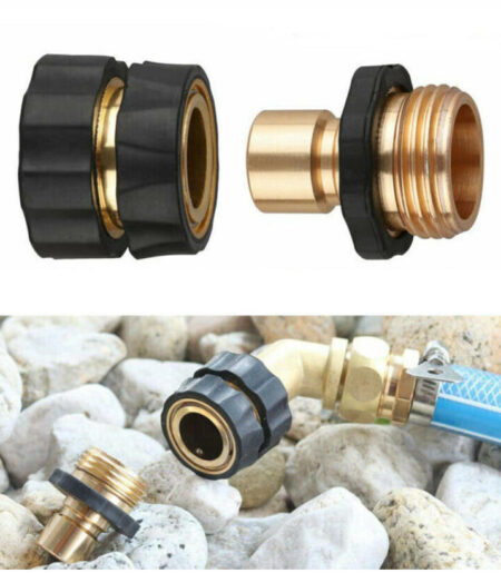 Garden hose quick connection kit