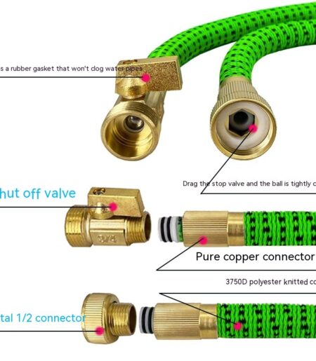 Hose Used In Garden Car Wash Hose High Pressure Water Gun - Image 2