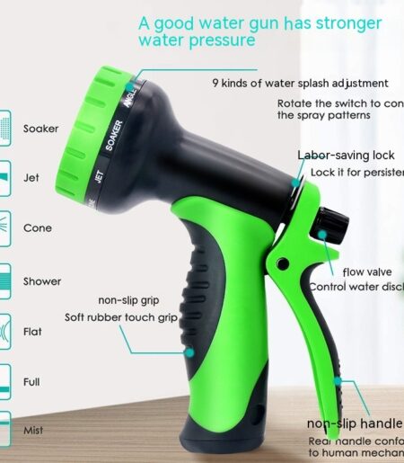 Hose Used In Garden Car Wash Hose High Pressure Water Gun