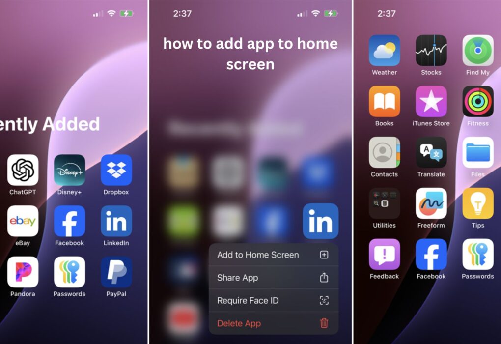 How to Add App to Home Screen Easily