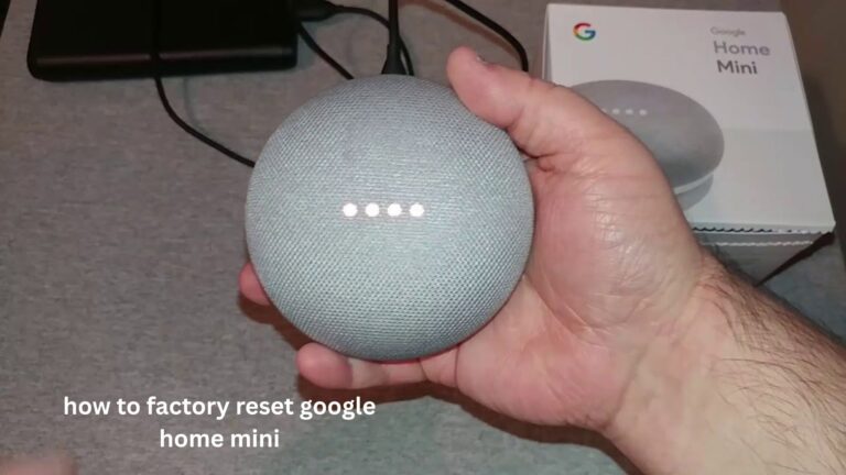 how to factory reset google home mini