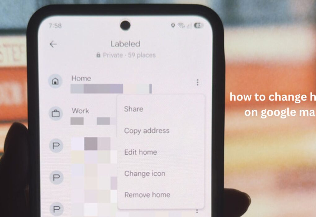 how to change home on google maps