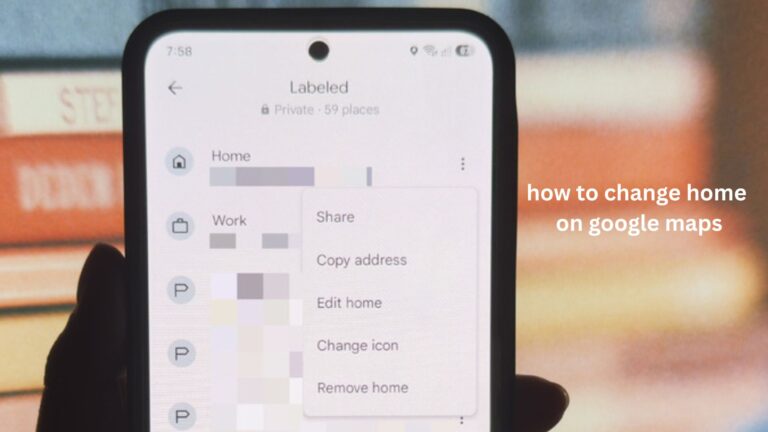how to change home on google maps