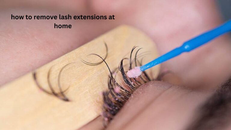 how to remove lash extensions at home